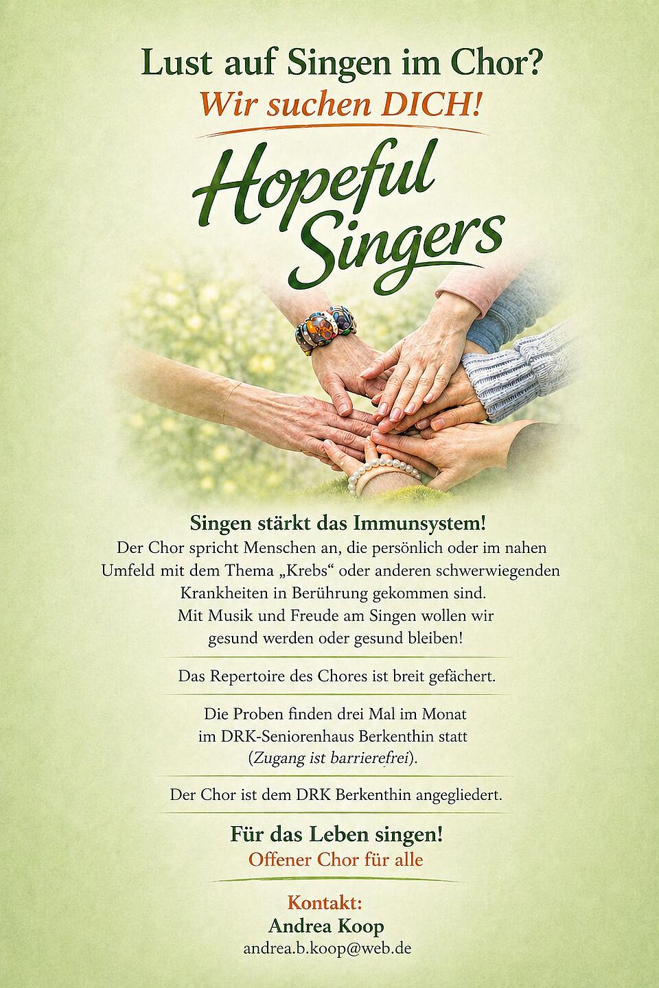 Lust auf Singen im Chor?